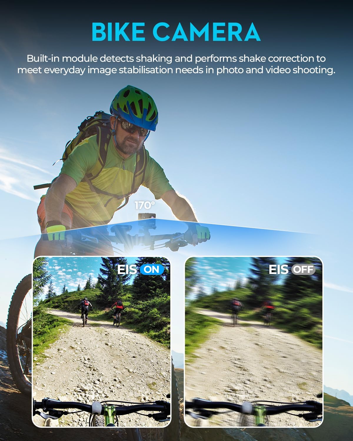 Action Camera 4K30fps with 64G SD Card,HD Waterproof Camera 131ft Underwater Cameras 20MP Pre-recording WiFi Camera 170° Remote Control Sports Cameras with 2 Batteries Helmet Mount Accessories Kits